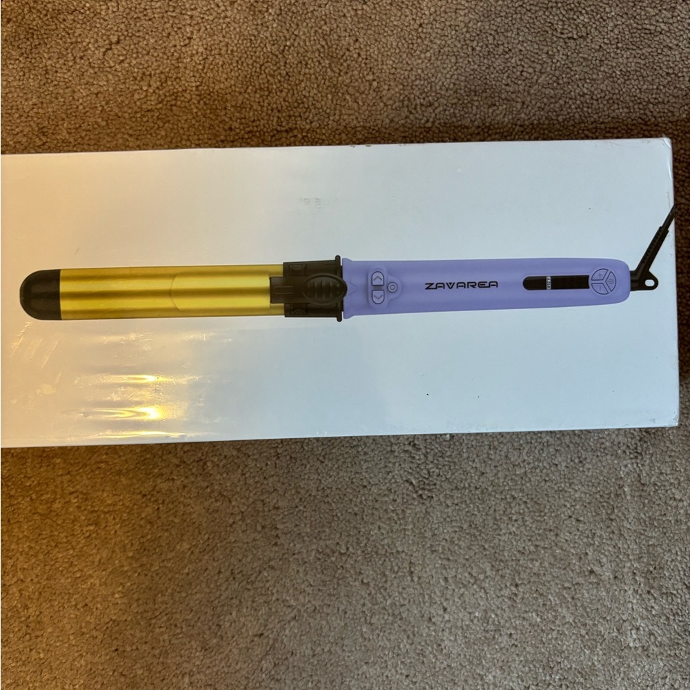 Zavarea 1.25 inch Lavender Automatic Rolling Hair Curling Iron - Picture 3 of 6